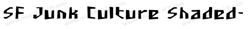 SF Junk Culture Shaded字体转换